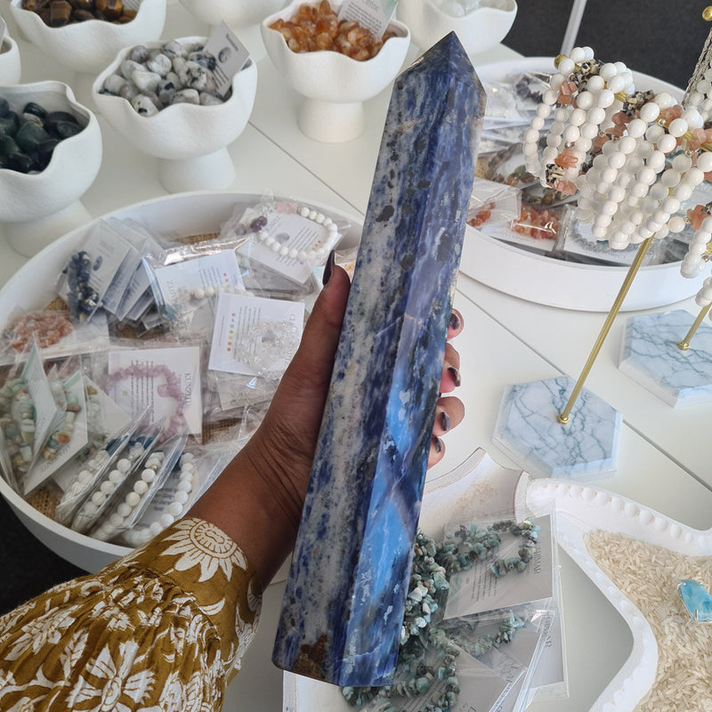 MS165 Sodalite Tower 30cm Tall