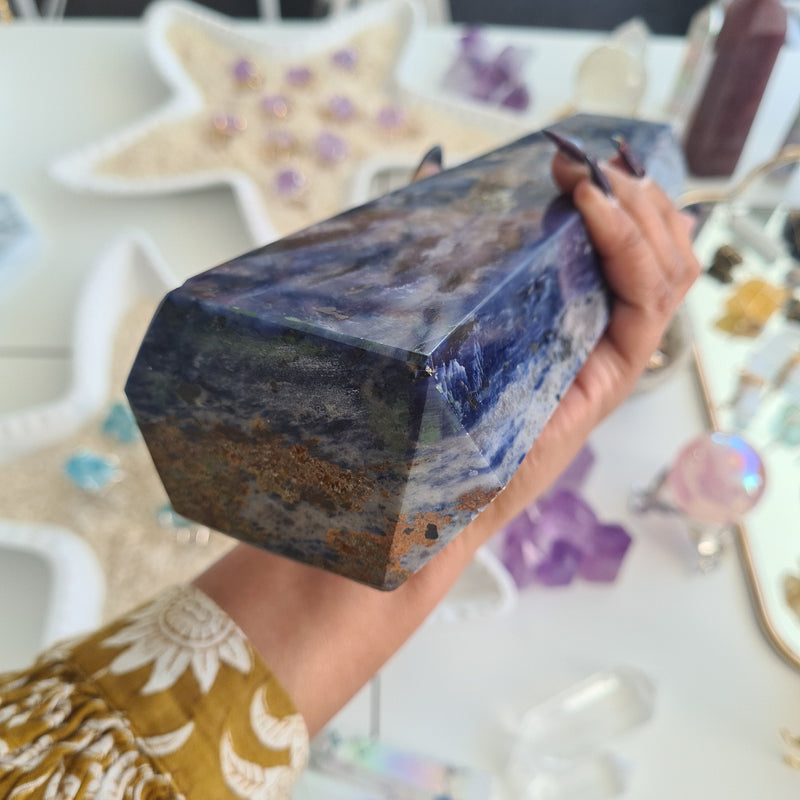 MS165 Sodalite Tower 30cm Tall