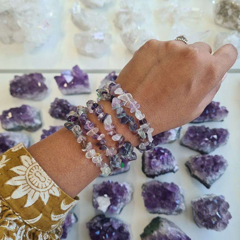 Chips bracelet - Fluorite