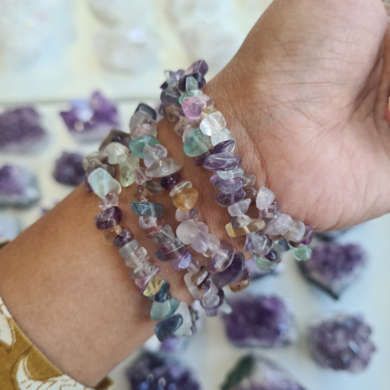 Chips bracelet - Fluorite