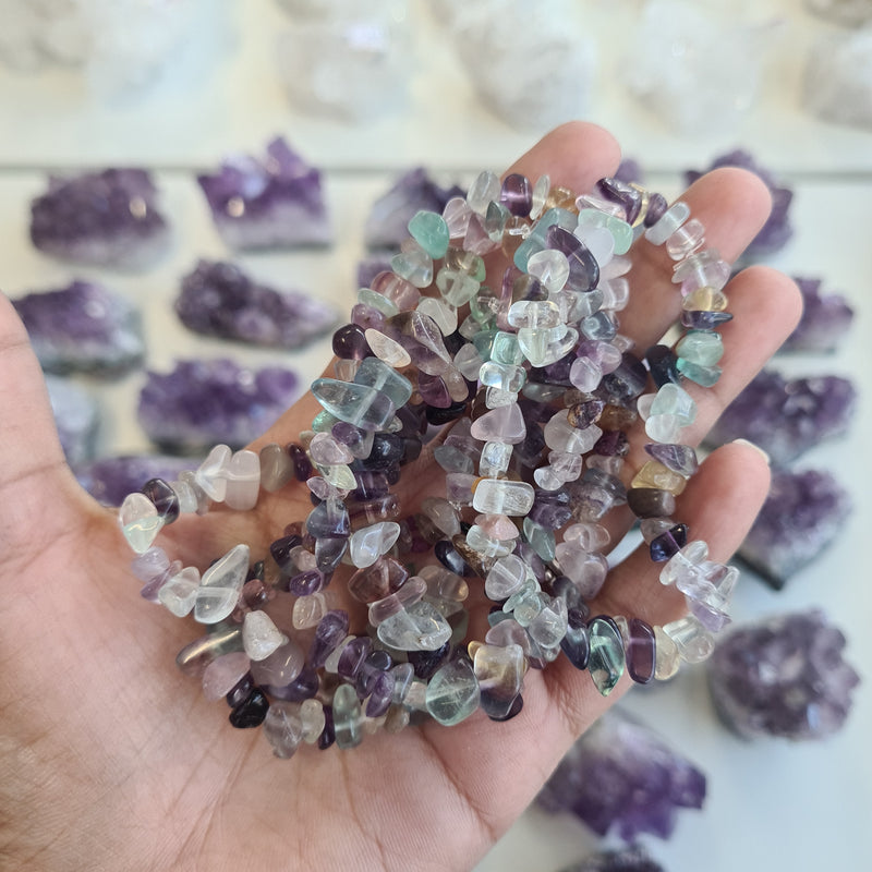Chips bracelet - Fluorite