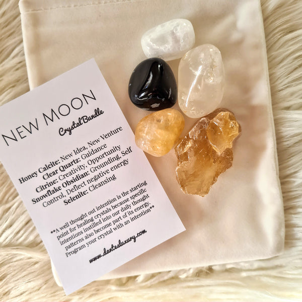 'NEW MOON' - Crystal Bundle for New Lunar Cycle