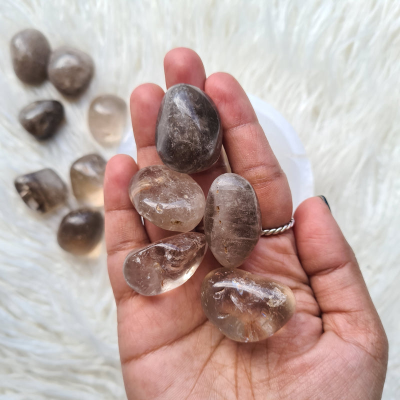 Smokey quartz tumble
