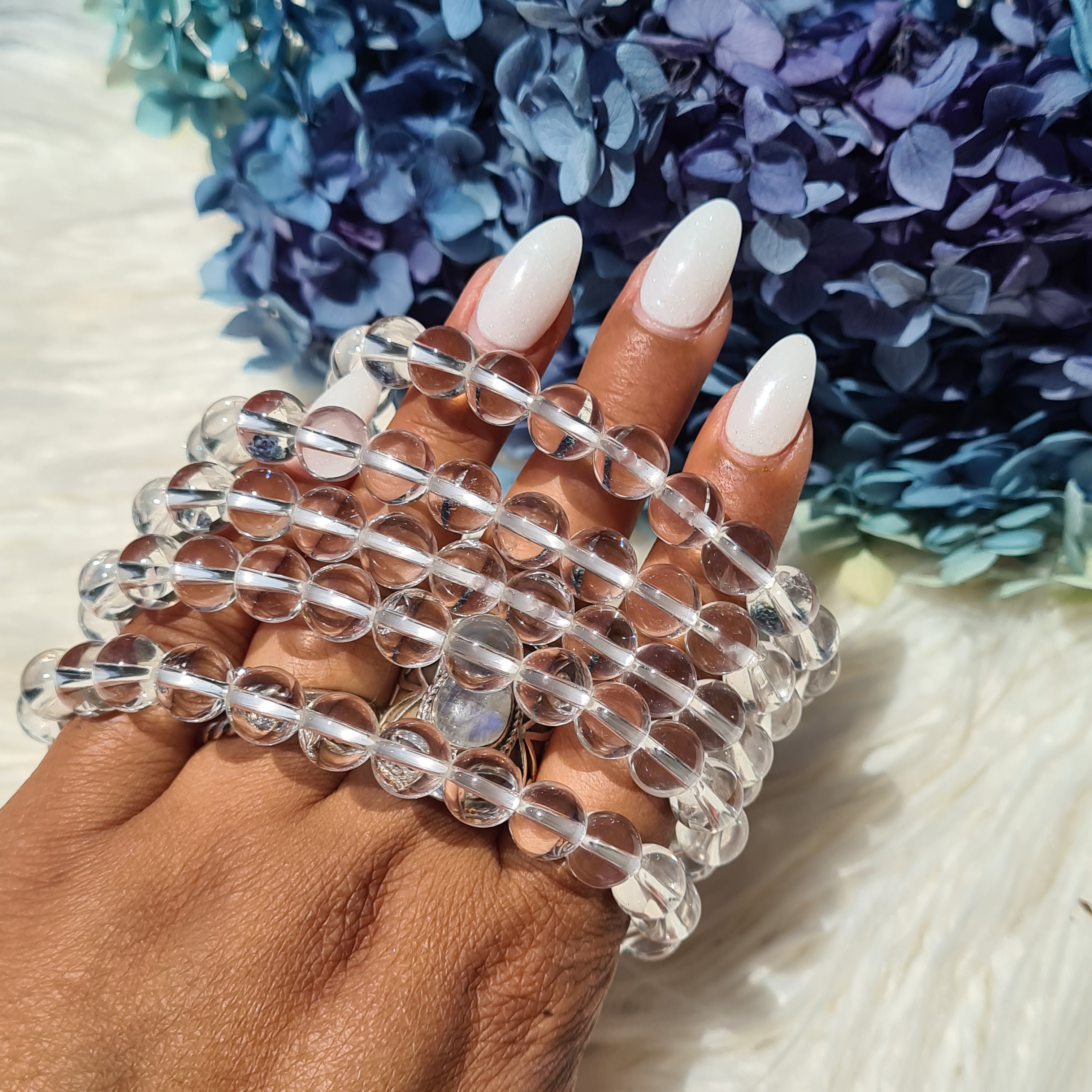 Clear Quartz bracelet ~ Round