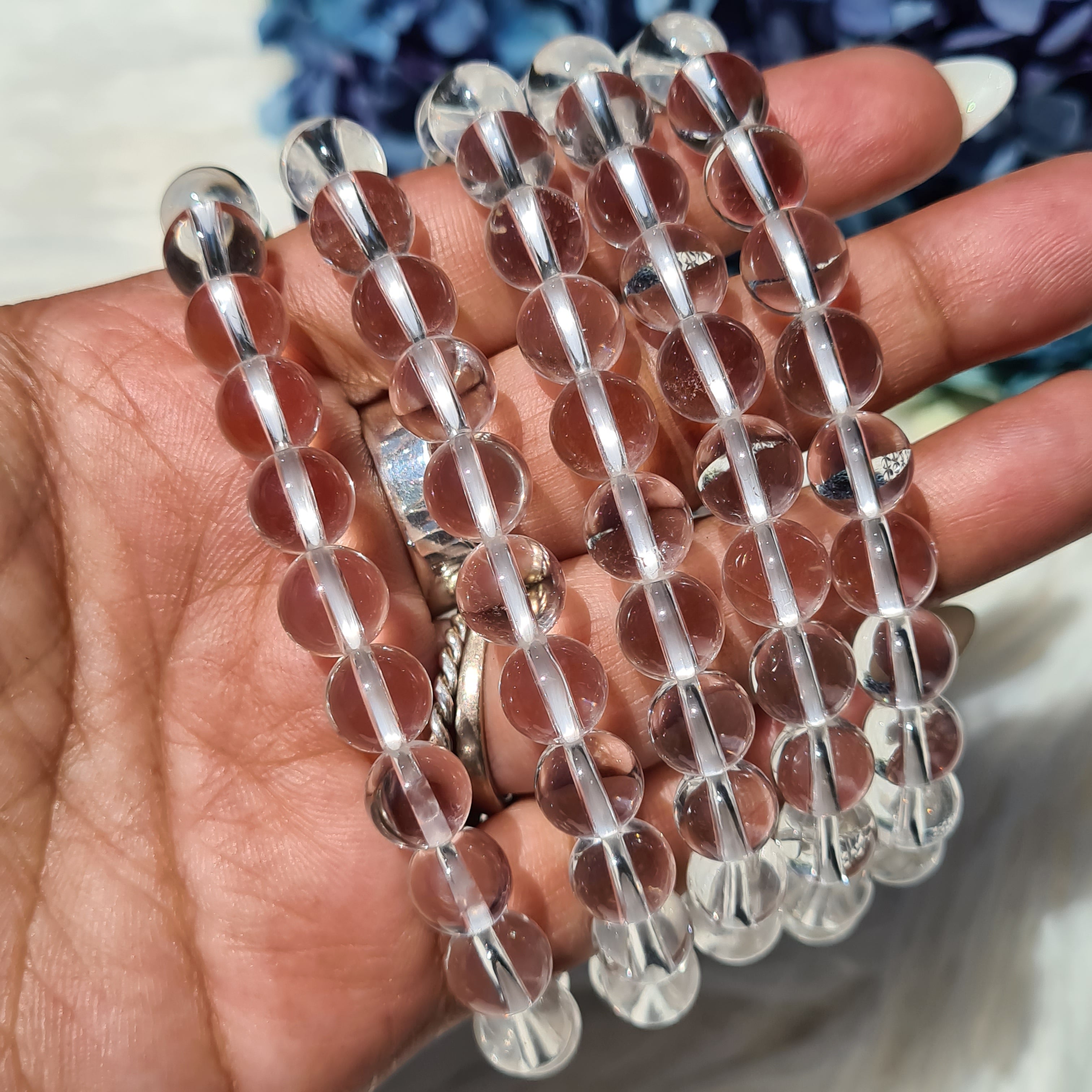 Clear Quartz bracelet ~ Round