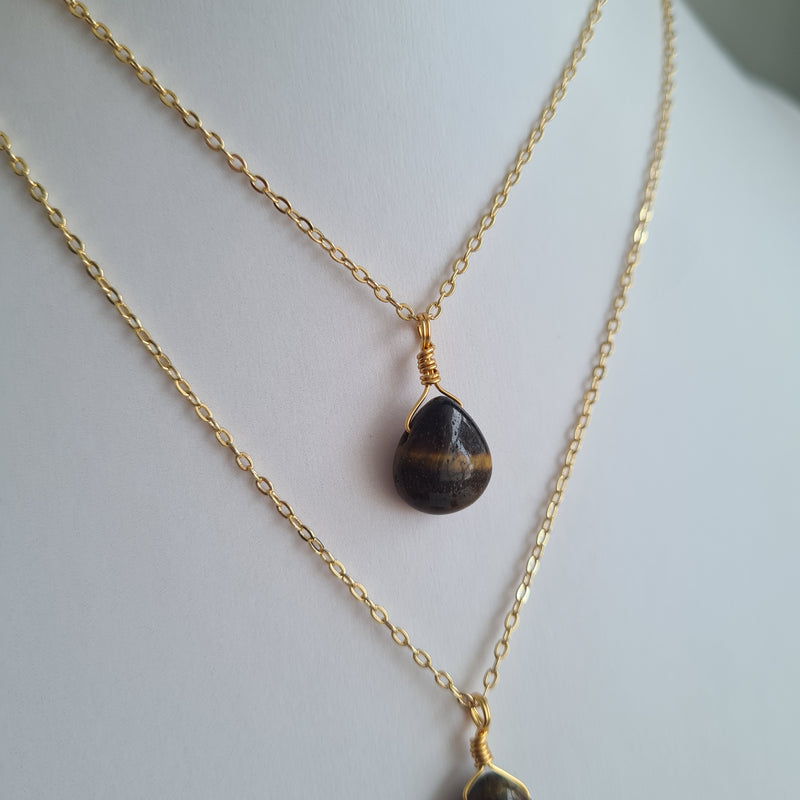 Tiger's Eye Necklace - Strength & Courage