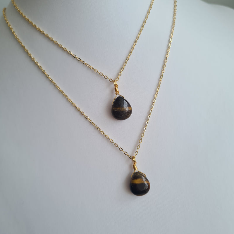 Tiger's Eye Necklace - Strength & Courage