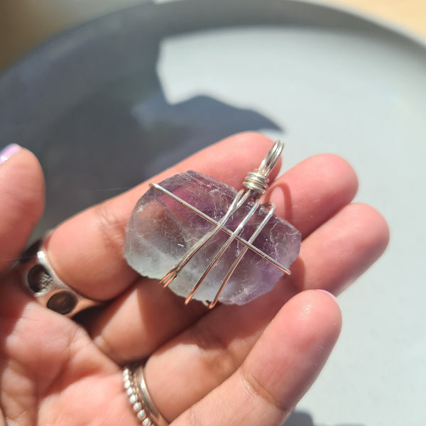 Fluorite pendant~ 1 pc