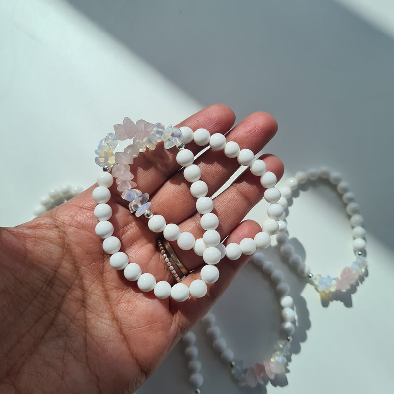 Heart healing self love Crystal Bracelet ~ Kids size