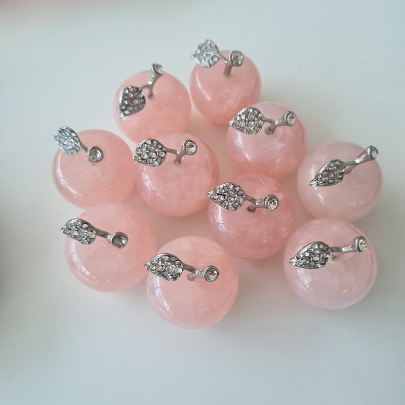 Rose Quartz Apple ~ Small